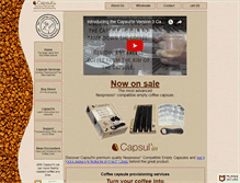 Tablet Screenshot of mycoffeecapsule.com